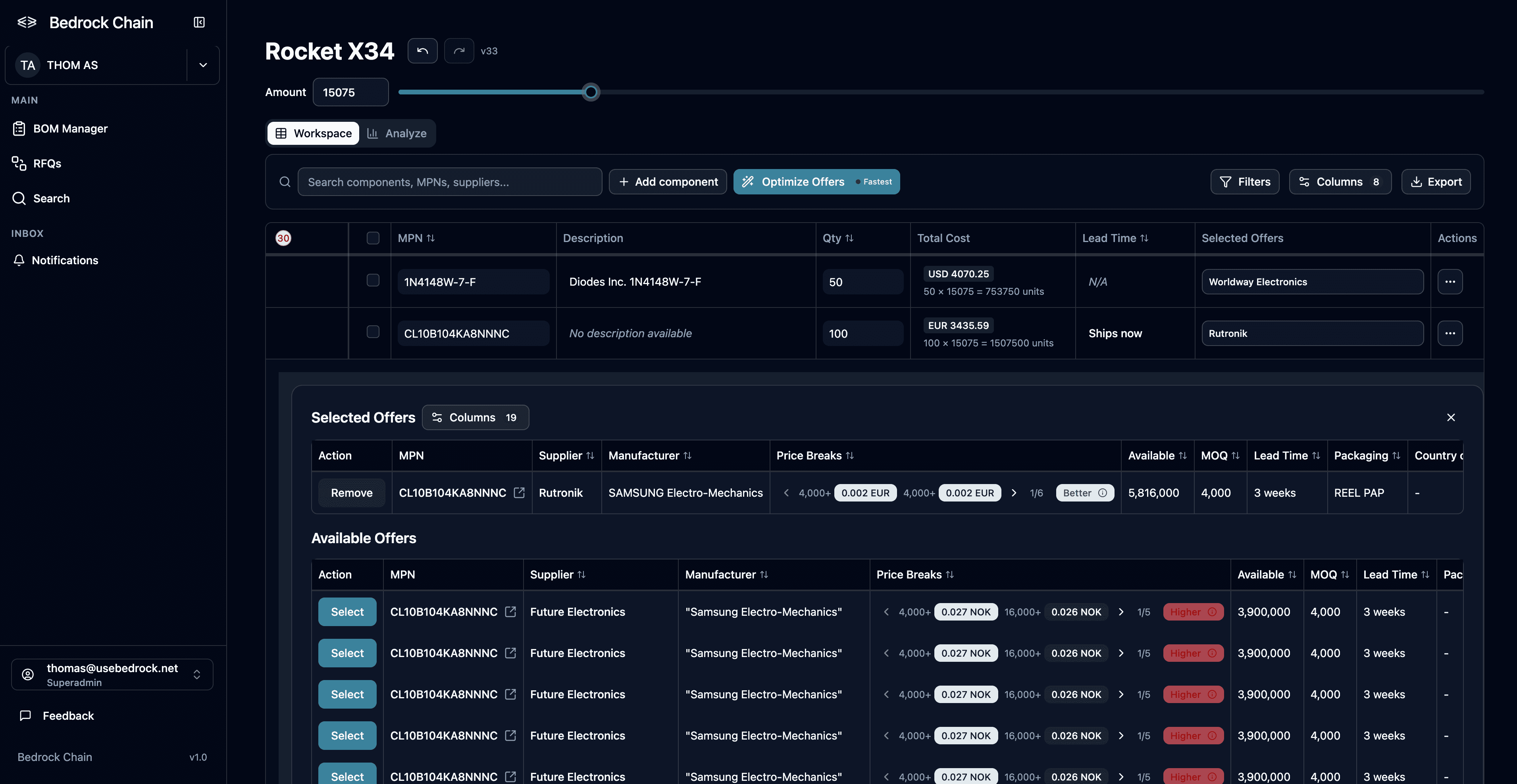 BOM Optimization